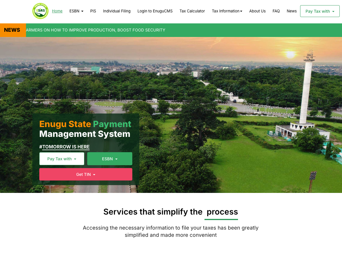 Enugu Tax Management System